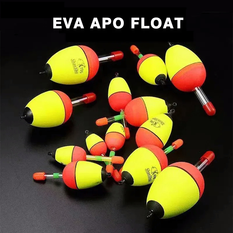 Oval Foam Fishing Floats Bright Color Bobber Ball Fly - Temu