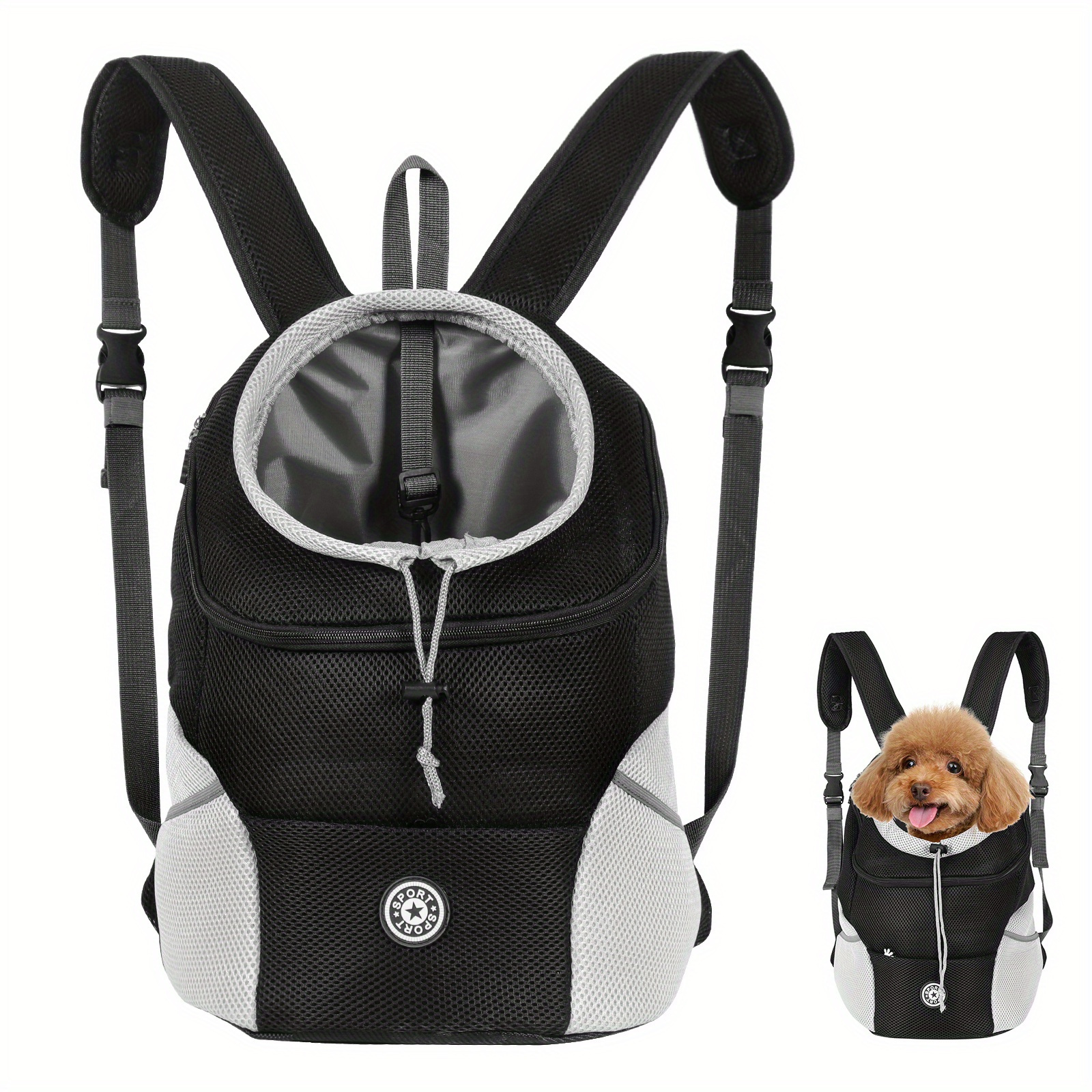 Dog Backpack Carrier Puppy Carrier Front Pack Breathable Temu