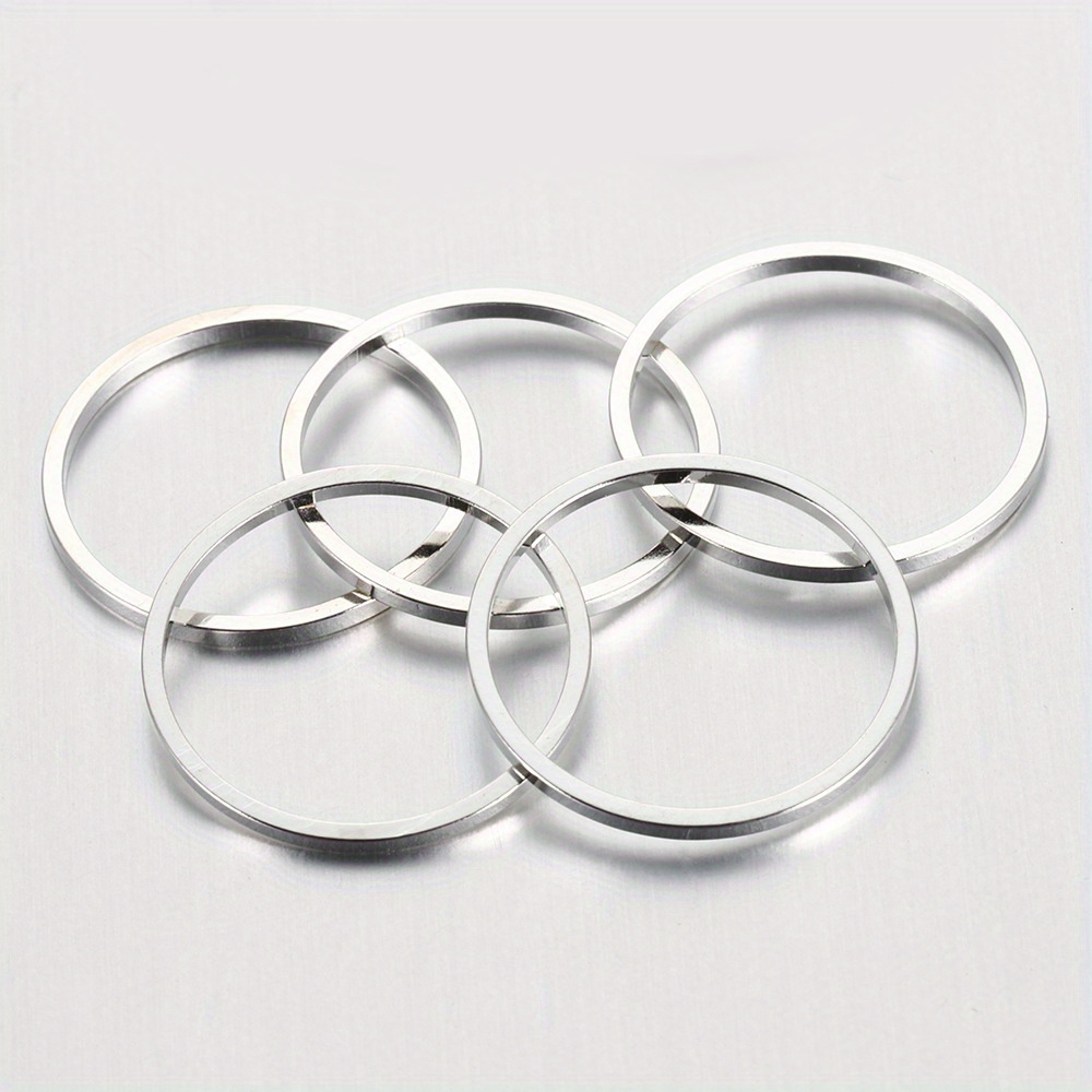 50pcs Earring Copper Ring Round Earring Connector Closed Ring For Diy Necklace Bracelet Accessories