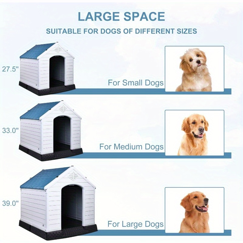 Dog house hot sale size chart