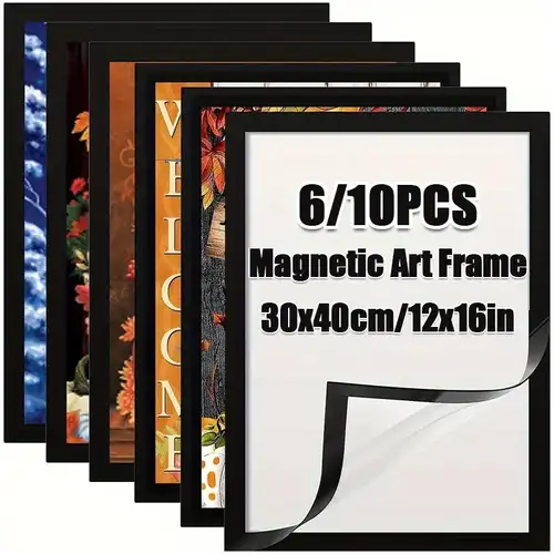 Artificial Diamond Art Frame Set Magnetic Picture Frames - Temu