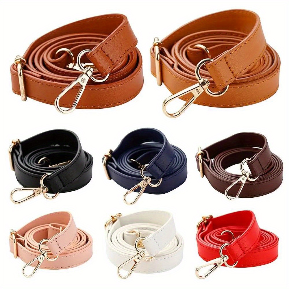 

130cm Pu Handbag Belts Adjustable Leather Strap Purse Crossbody Bag Handle Parts Detachable Shoulder Bags Making Versatile Fashion Essential Accessories