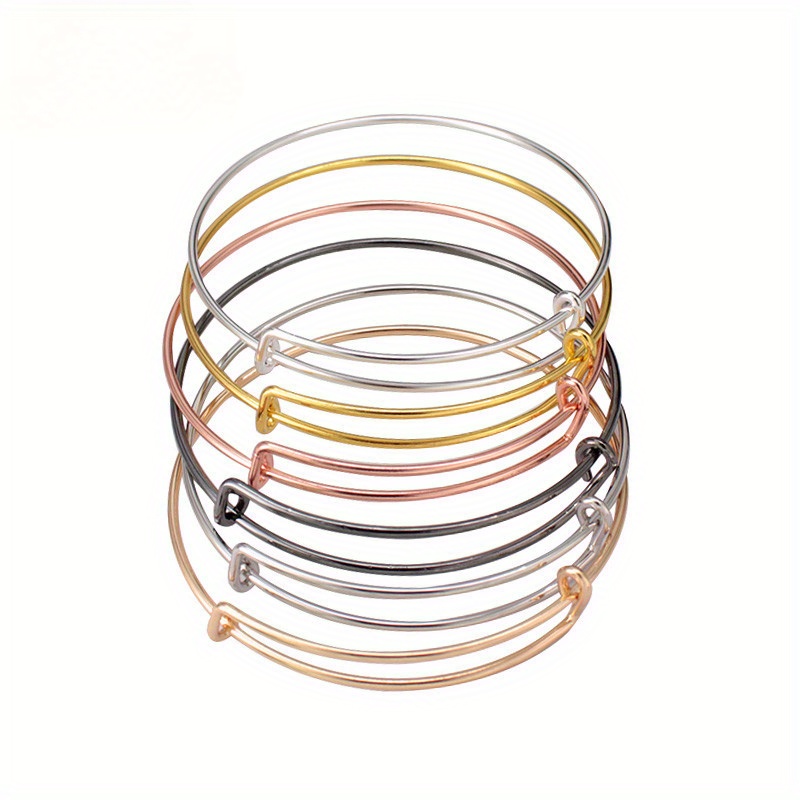 Shop CHGCRAFT 36Pcs Expandable Bangle Charms Bracelets Iron Adjustable Wire  6 Colors Blank Bangles for DIY Crafts Jewelry Making for Jewelry Making -  PandaHall Selected