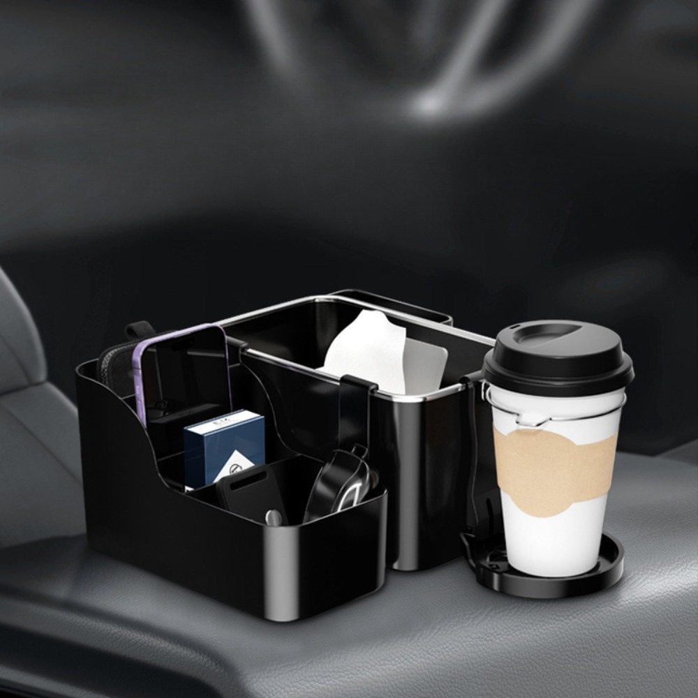 Car Armrest Storage Box Cup Holder Car Organizer Tissue - Temu Canada