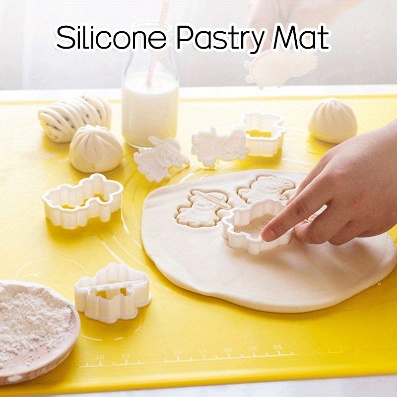 1pc Silicone Kneading Mat, Food-grade Panel Rolling Mat, Noodle Mat  Chopping Board Thickened, DIY Baking Mat