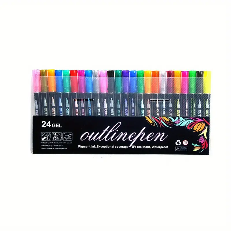 Magic Shimmer Paint Pens For Adults Christmas Art - Temu