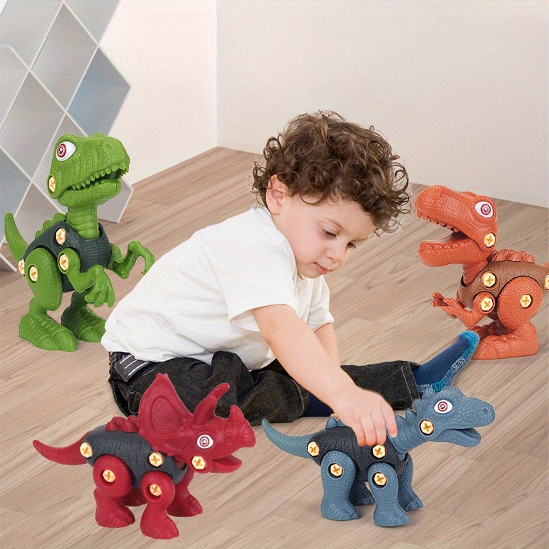 Montaje Educativo Desmontaje Juguetes Dinosaurios Niños Aprendizaje Juego  Bloques Construcción Educativos Regalos Cumpleaños Niños Niños Niñas Edad 3,  4, 5, 6, 7, 8 Años - Juguetes - Temu