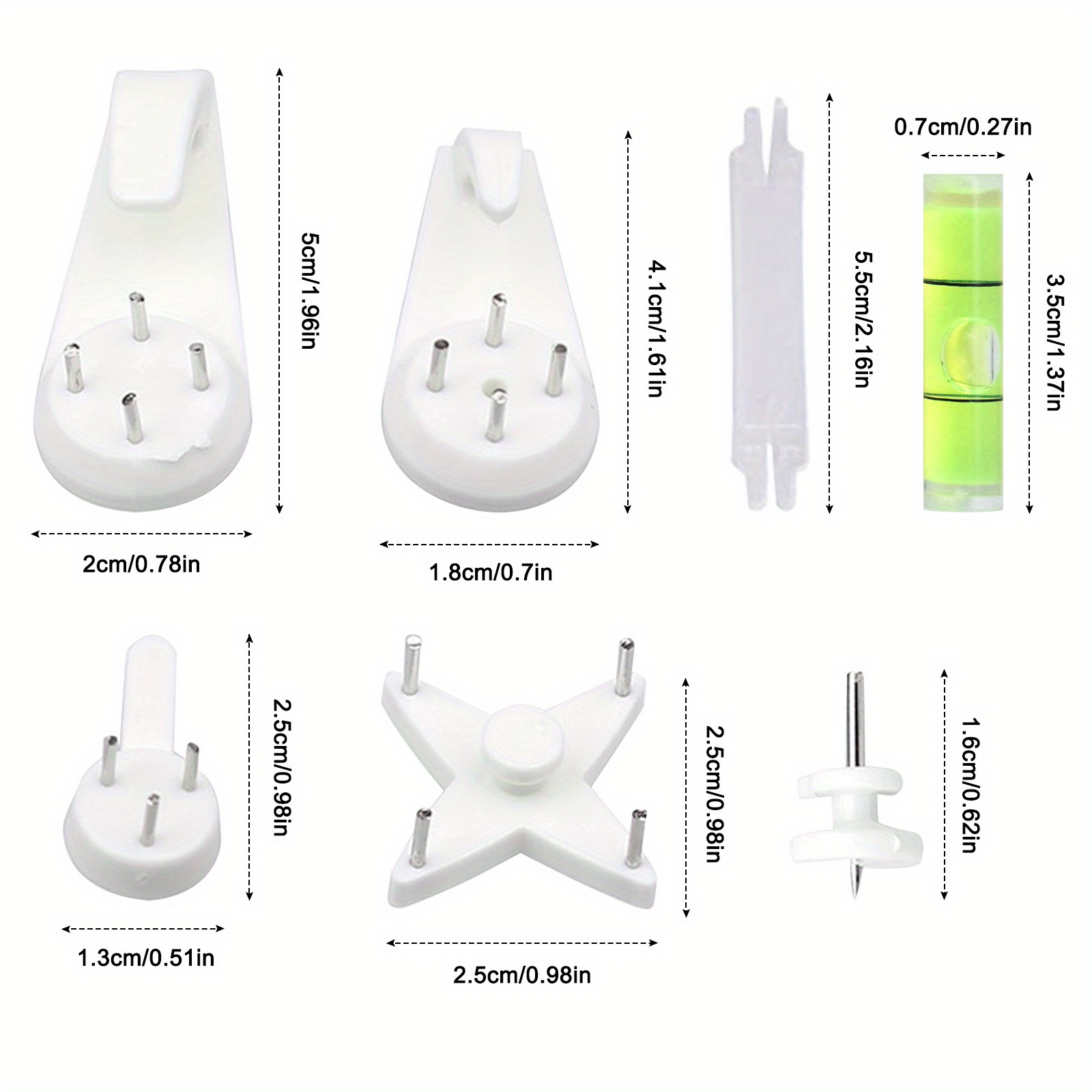 White Non trace Wall Picture Hook Concrete Hard Wall Drywall - Temu Canada