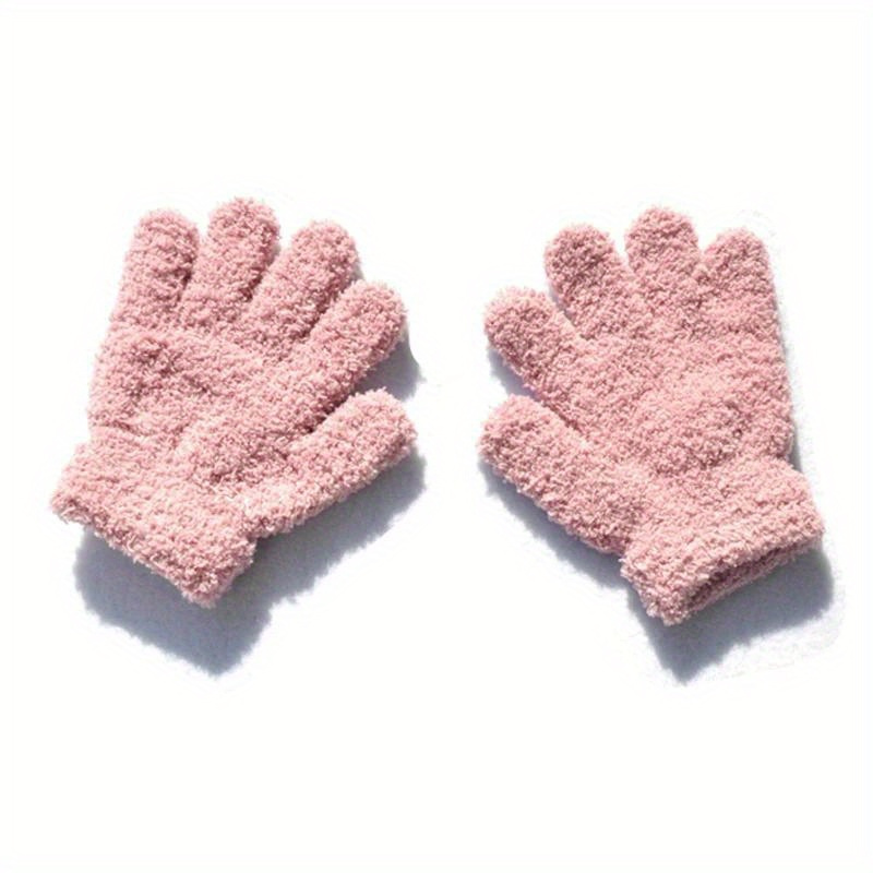 Kids store fur gloves