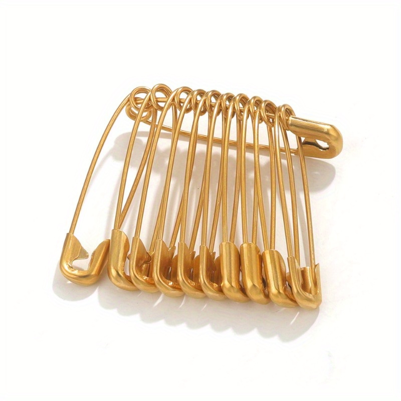 10PCS Fashion Clothing Pins Stainless Steel Safety Pins Clothing Accessories