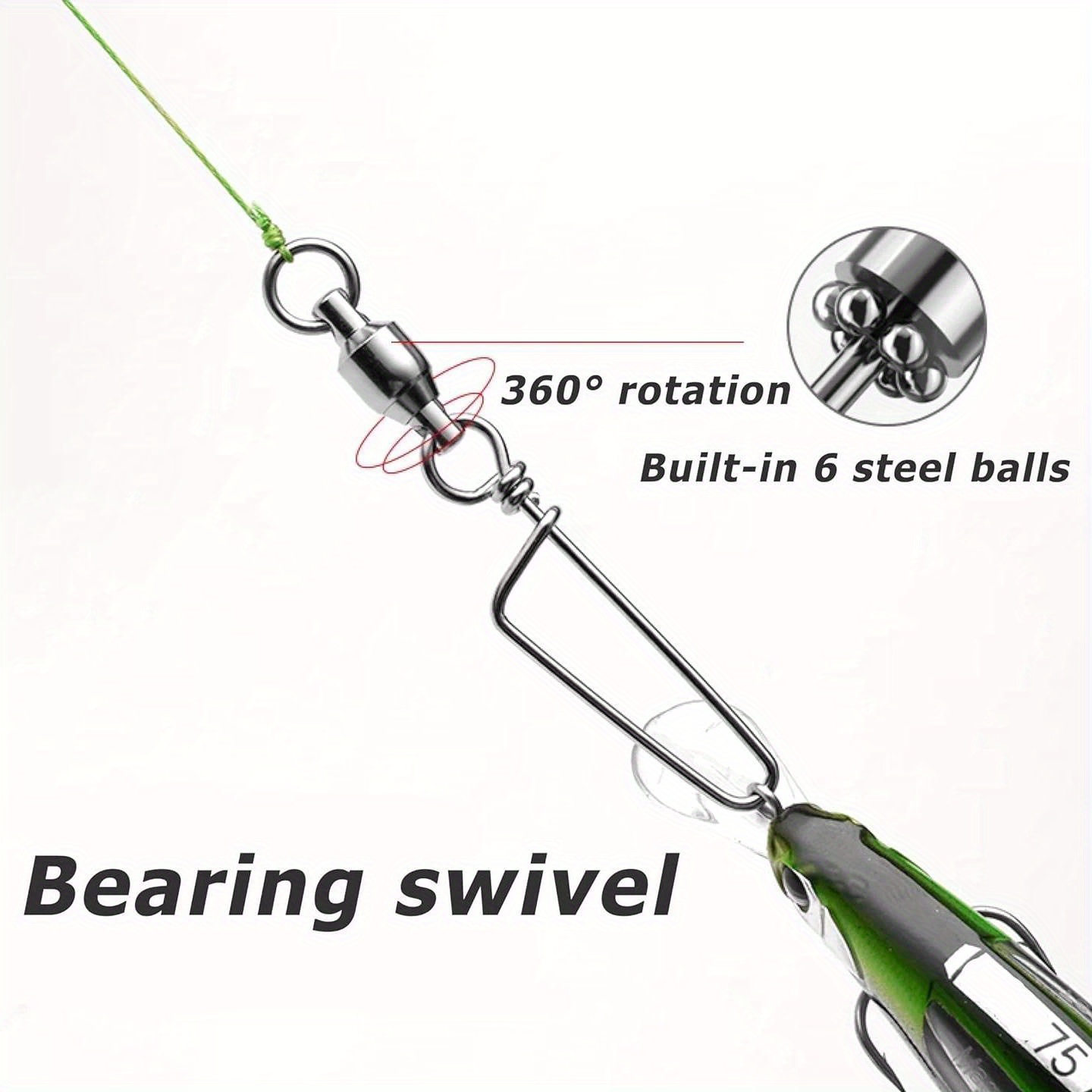 Fishing Swivels Ball Bearing Swivel - 25Pcs High Strength
