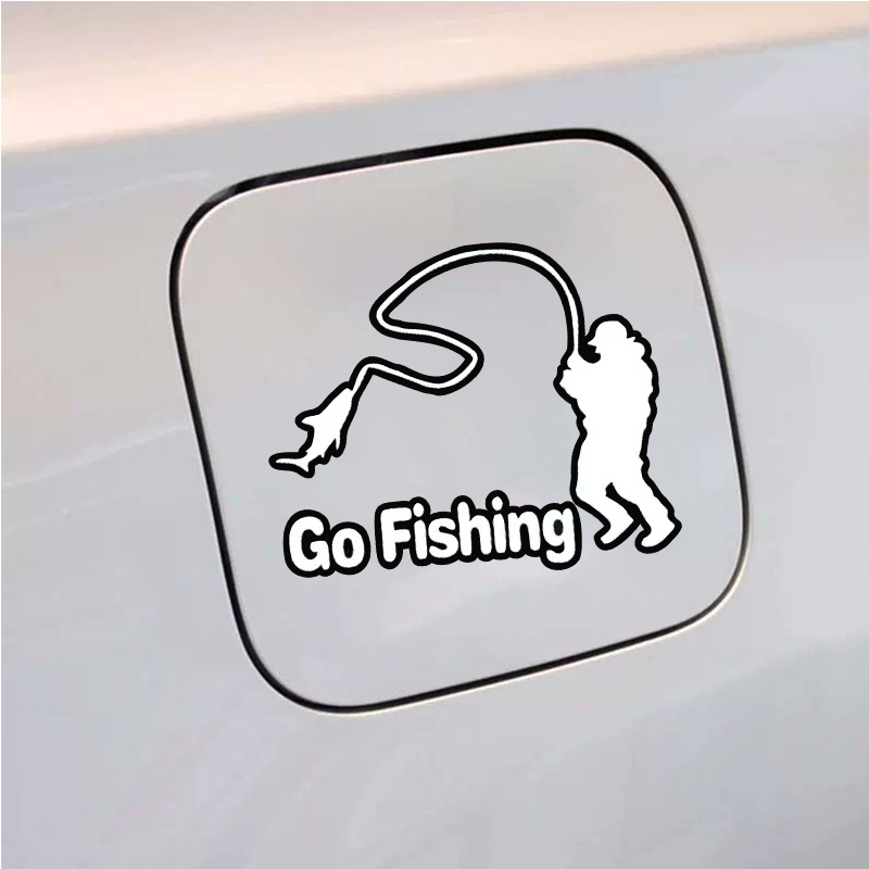 Car Stickers Outdoor Sports Car Decals Fishing Stickers Go - Temu