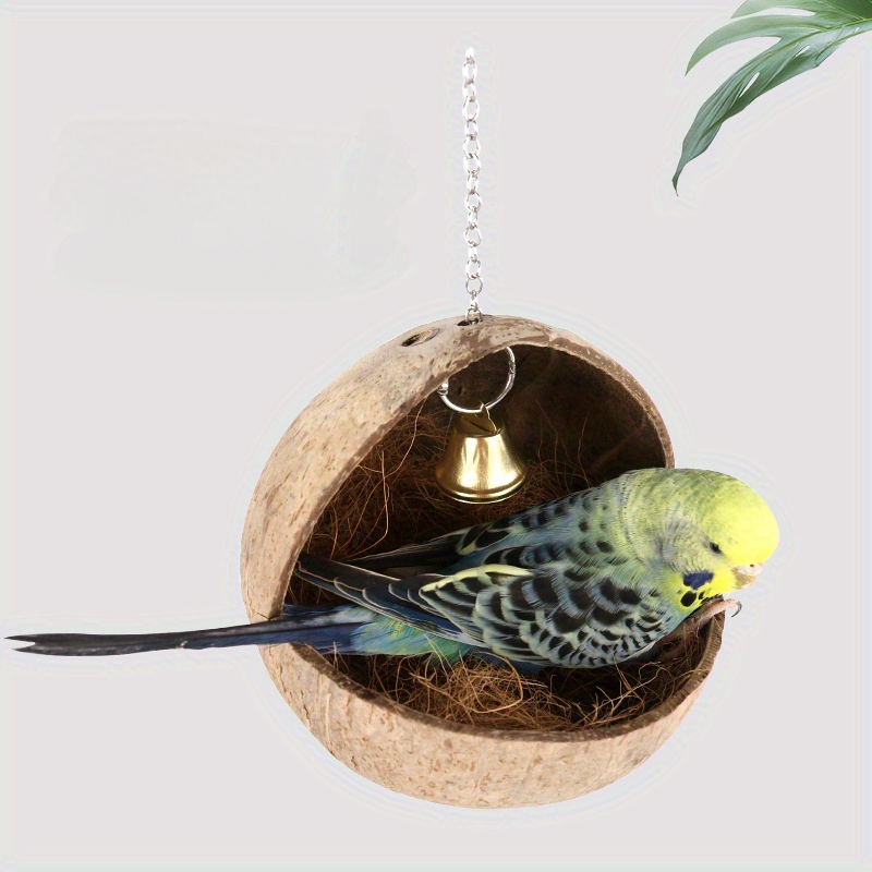 Coconut Shell Hanging Bird Nest » Green Space Holdings