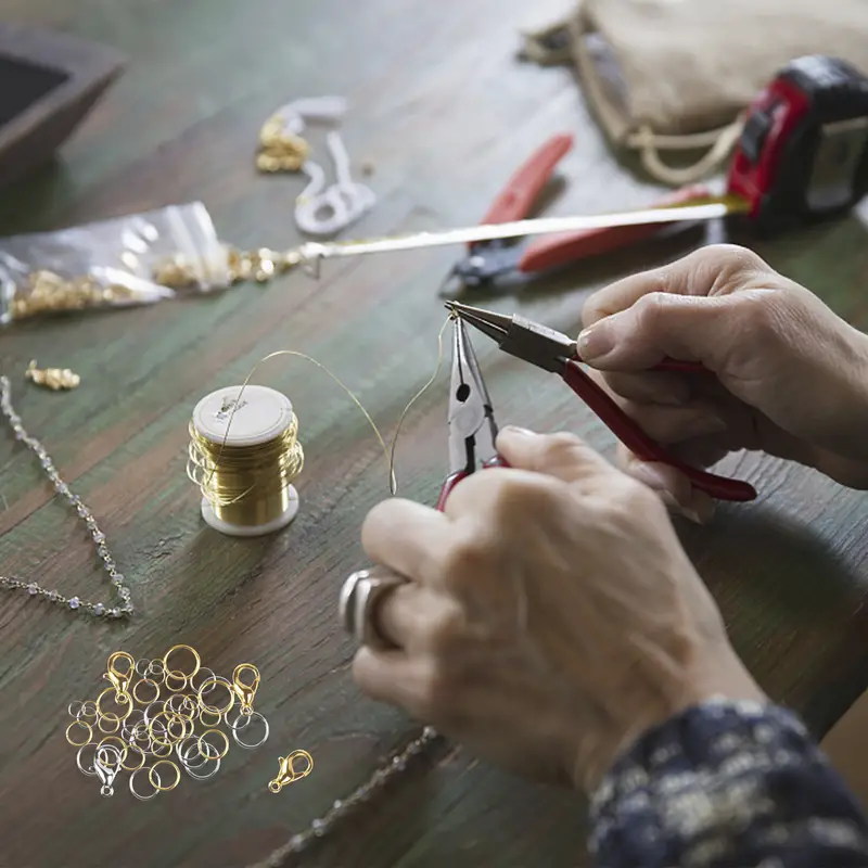 Diy Jewelry Making And Repair Supplies Kit, 600pcs Open Jump Rings