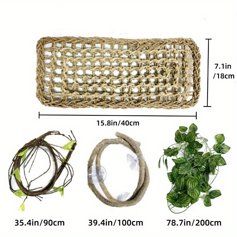 LangRay Large Plastic Artificial Aquarium Plants for Aquarium Decoration,  Safe for All Fish 40cm High (18cm) Wide