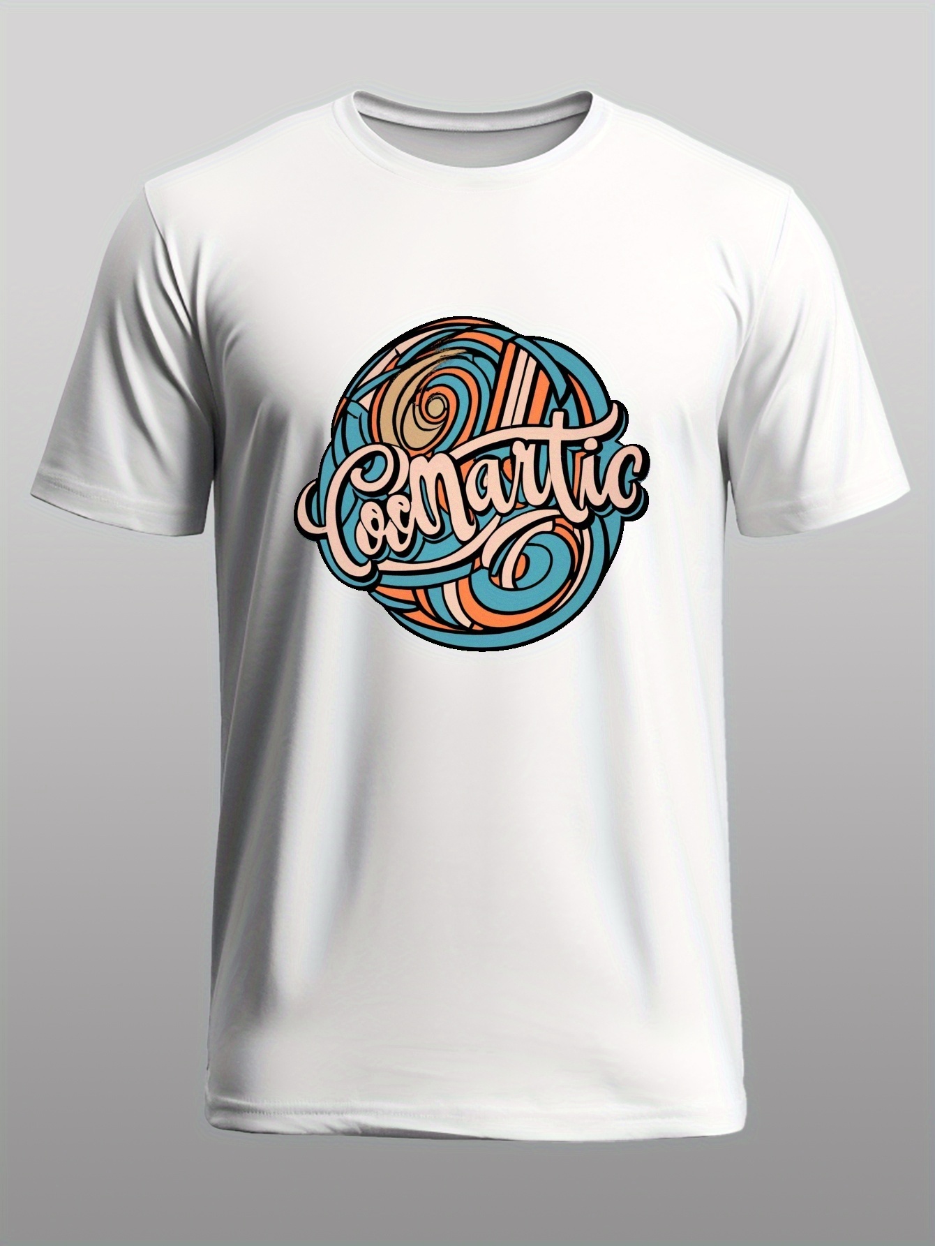 Spiral Herren T-Shirt – Aus Baumwolle, Regular Fit, Klassischer Rundhals