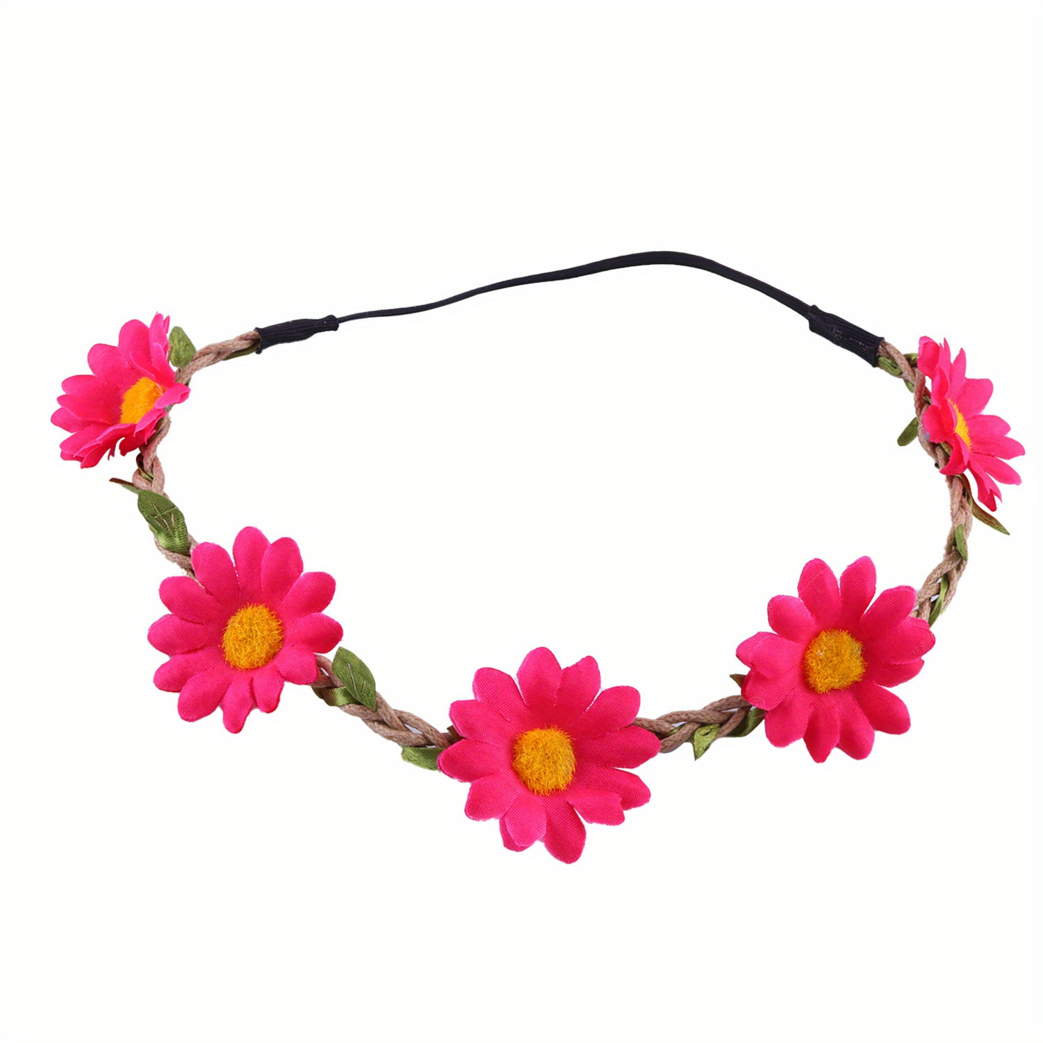 Sunflower Headband Multicolor Daisy Floral Wreath For - Temu