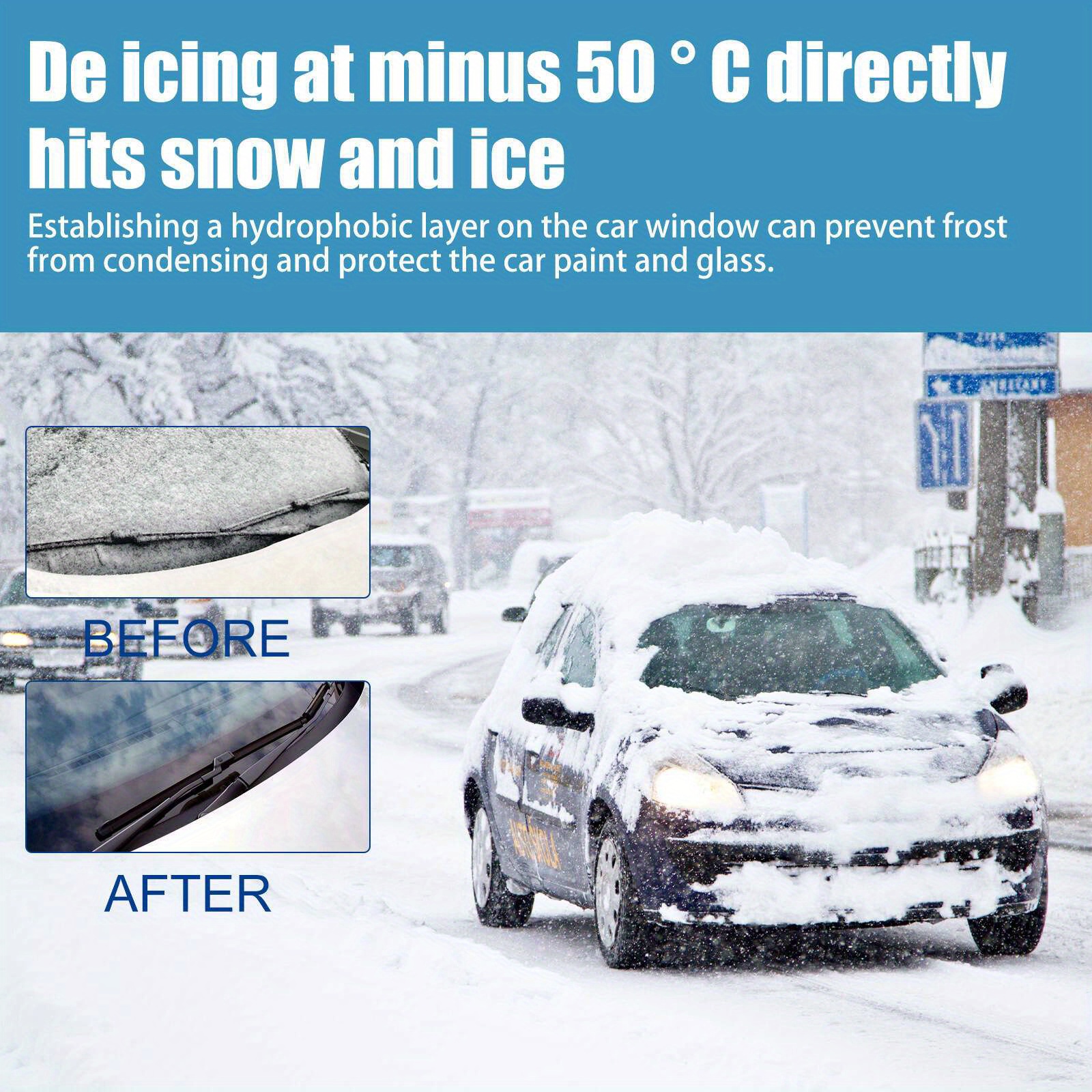 Snow Melting Spray Car Window Glass Deicing Winter De Icing 60ml