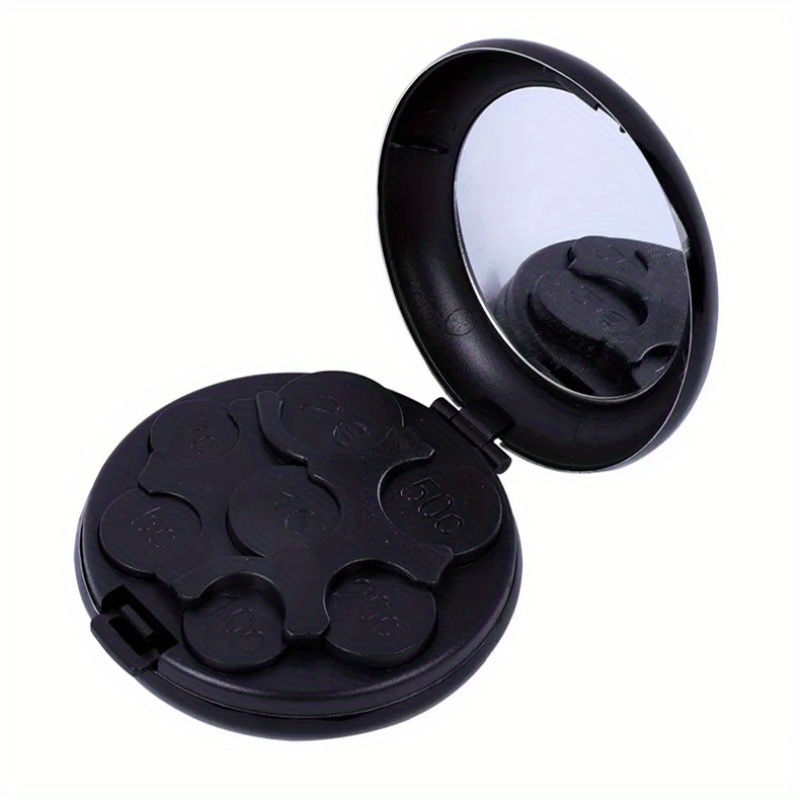 Round Euro Coin Dispenser Storage Purse Wallet Holders Storage Box Aluminum Alloy Plastic Usd Purse Wallet Holders