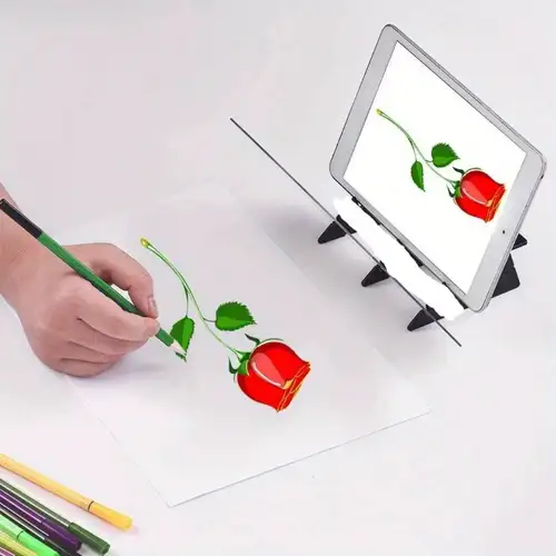 Children's Table Painting Projection Including Projection Of The Main  Drawing Board 12 Color Watercolor Pencils * 1-drawing Book *1- Blackboard  Eraser *1-slide Film *3-happy Doodling-baby Tree Selective - - Temu