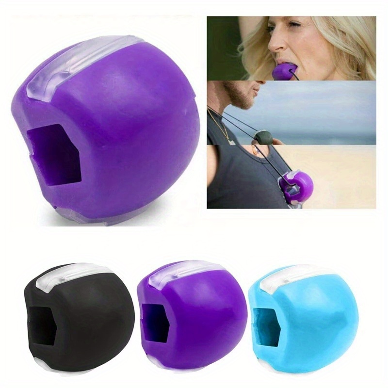 3PCS Jawline Exerciser Mouth Exercise Fitness Ball Neck Face Jaw Trainer  Toning