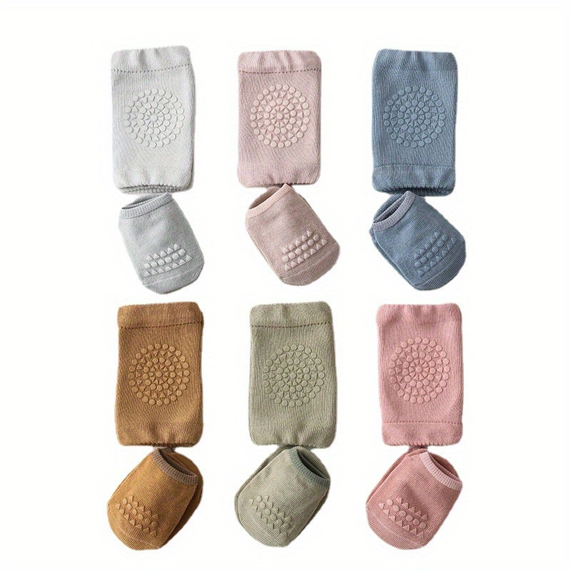 2-Piece Set Baby Knee Pads and Floor Socks for Crawling