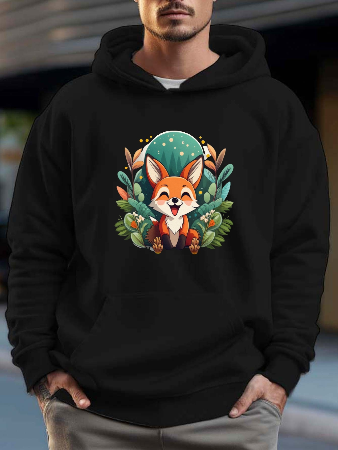 Mens on sale fox hoodie