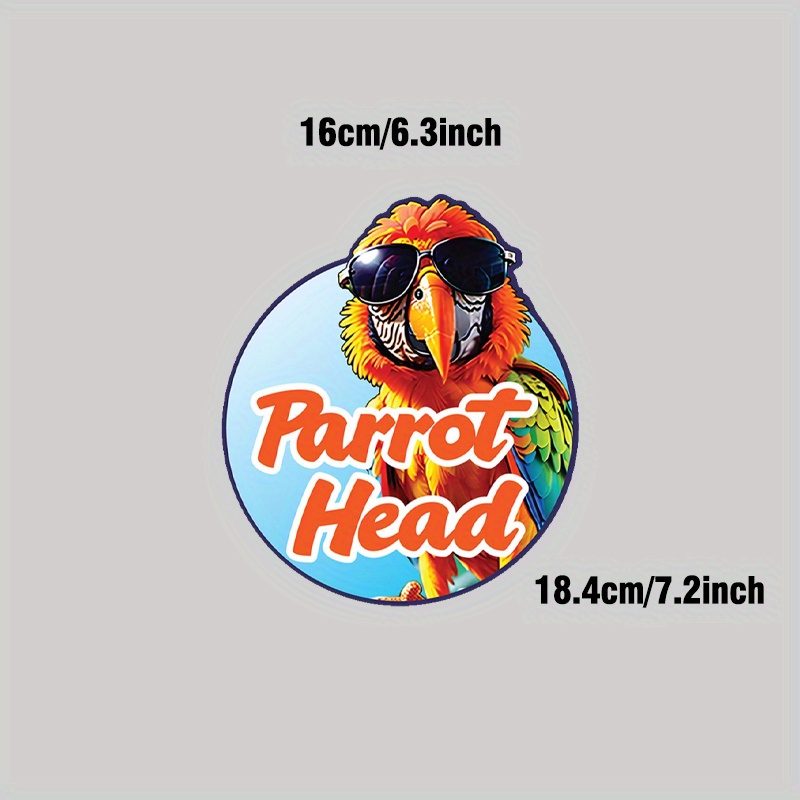 Parrot Head Decal Sticker Jimmy Buffett For Cars Trucks - Temu