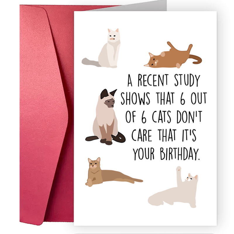 Cat's Pajamas Card, Cat Card, Funny Cat Card, Friendship Card