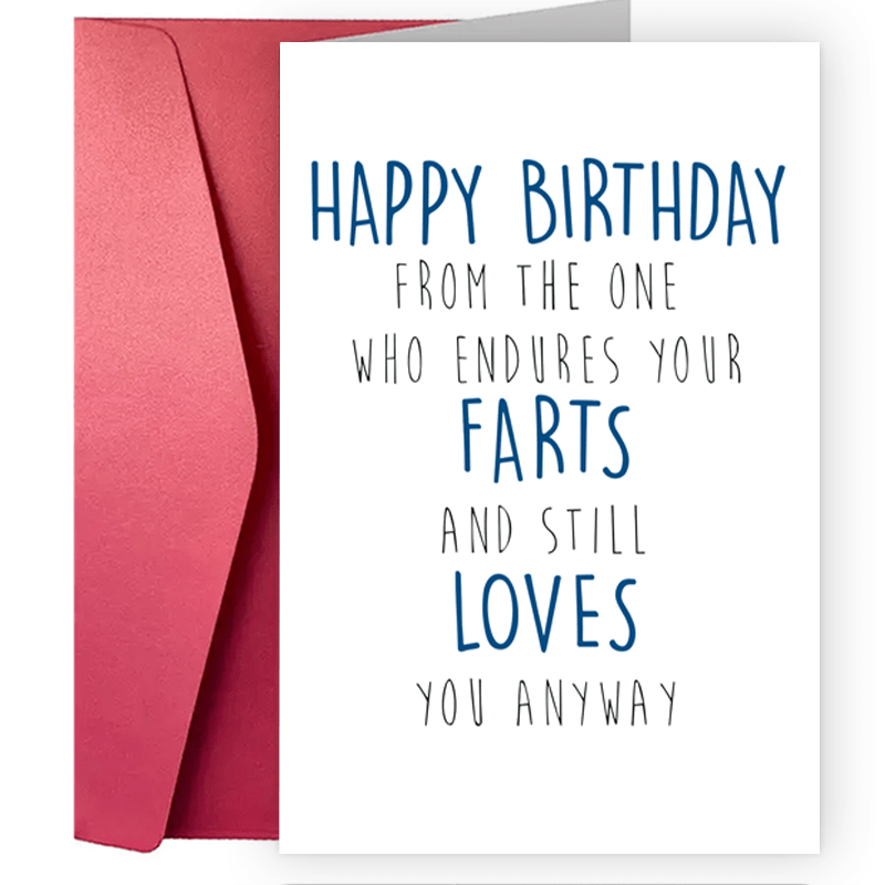 

A Funny Creative Birthday Card Funny Birthday Card, Happy Birthday Card, Fart Card, Card From Girlfriend, Card From Boyfriend, Card From Wife, Card From Husband