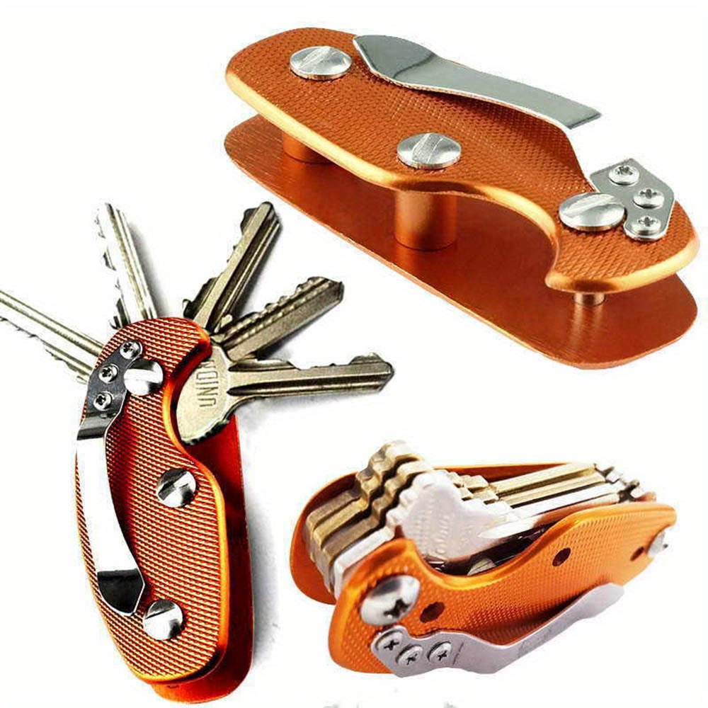 

1pc Key Holder, Aluminum Alloy Portable Key Bag Case, Edc Pocket Key Organizer