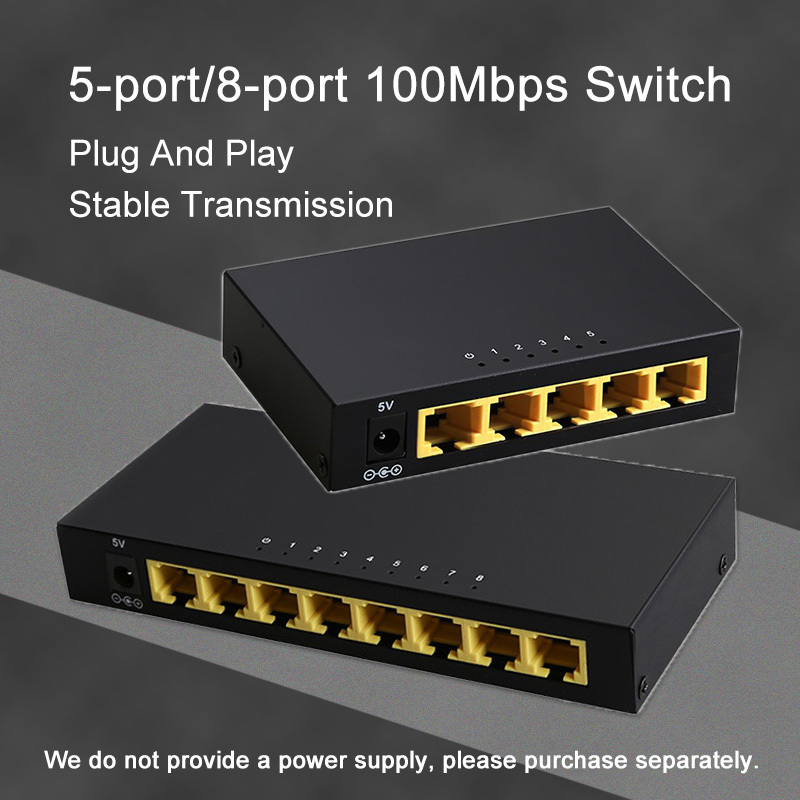 5 8 Port 1000Mbps Gigabit Network Switch Ethernet Smart Switcher