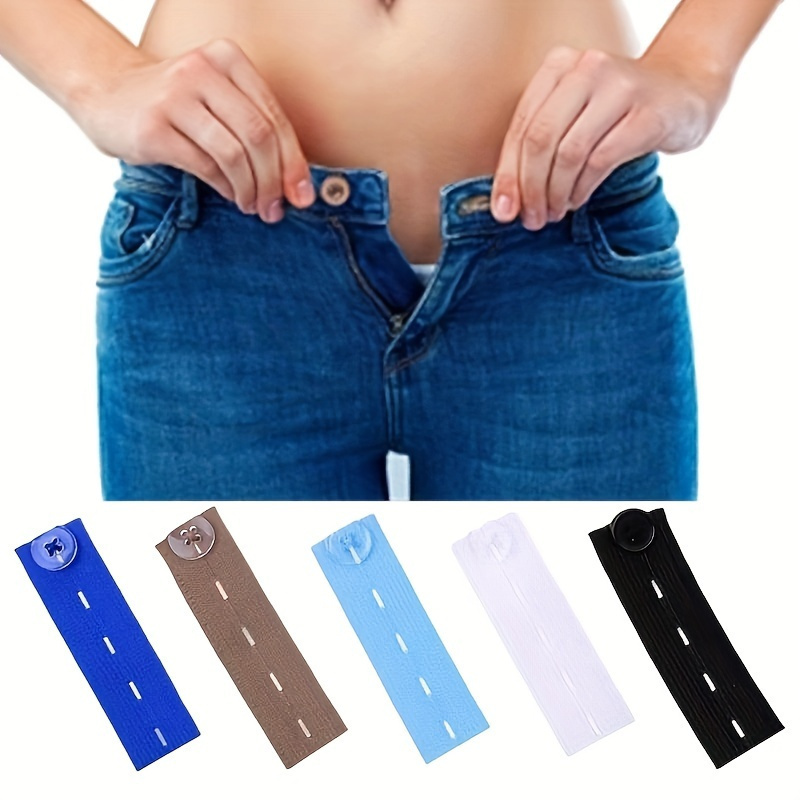 Elastic Waist Extenders Stretch Waist Belt Jeans Pants Waist