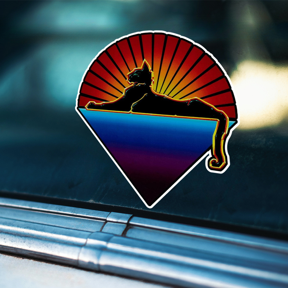 

Grateful Dead Cats Under The Stars Pattern Car Window Laptop Sticker/decal (5.5" X 5.5")