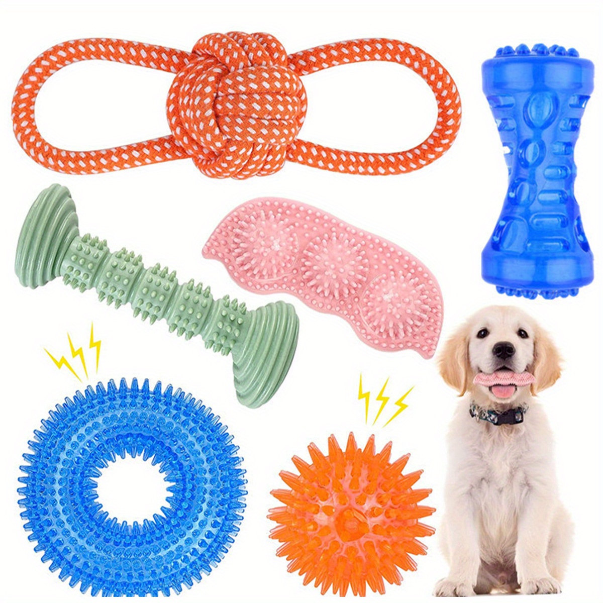 Jouets à mâcher pour chiens, jouet résistant aux morsures et aux fuites  alimentaires, jouets interactifs pour chiens, jouets pour animaux de  compagnie - Temu France