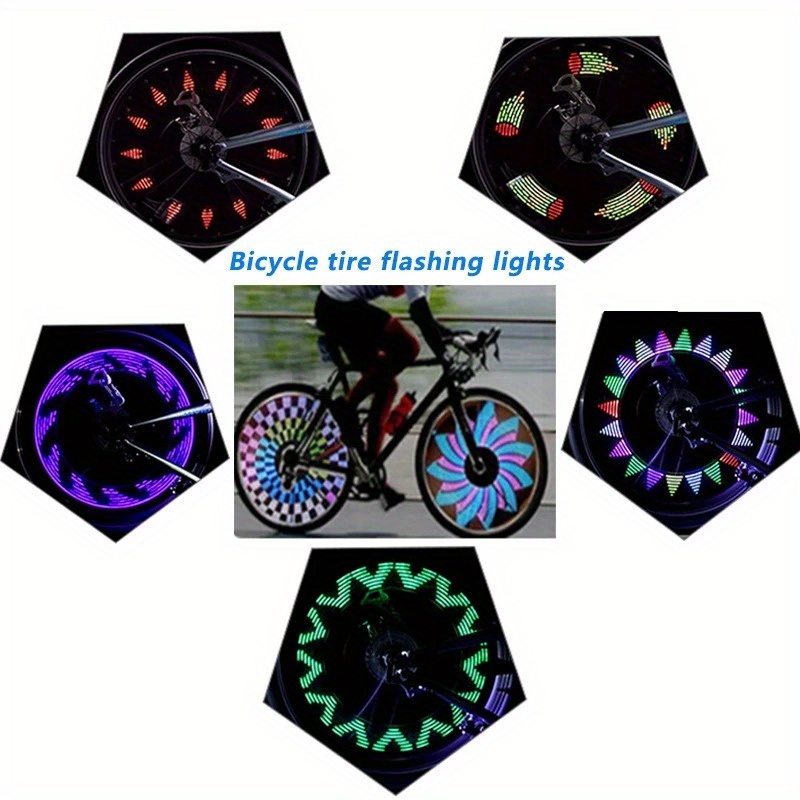 2Pcs Vélo Vélo Roue de Voiture Pneu Valve Cap Led Neon Lampe Flash Bu  Wenaxibe251 - Rangement et transport mobilité - Achat & prix