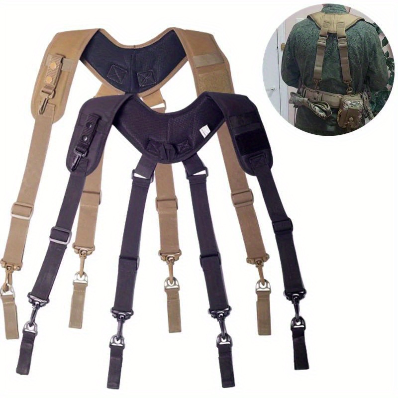 Combat Equipment Suspenders X Shaped Tactical Suspenders For Men