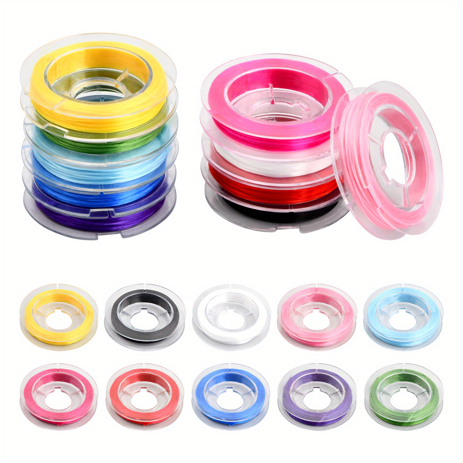 Colored Elastic Cord For Bracelets - Temu