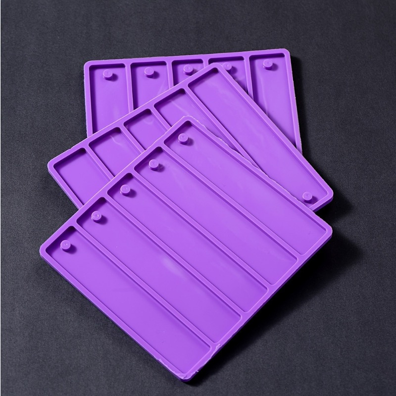 Bookmark Resin Mold Kit，Resin Bookmark Mold,Rectangle 6 Cavity Silicone  Bookmark Molds for Epoxy Resin,Bookmark Moulds for Resin Casting Jewelry