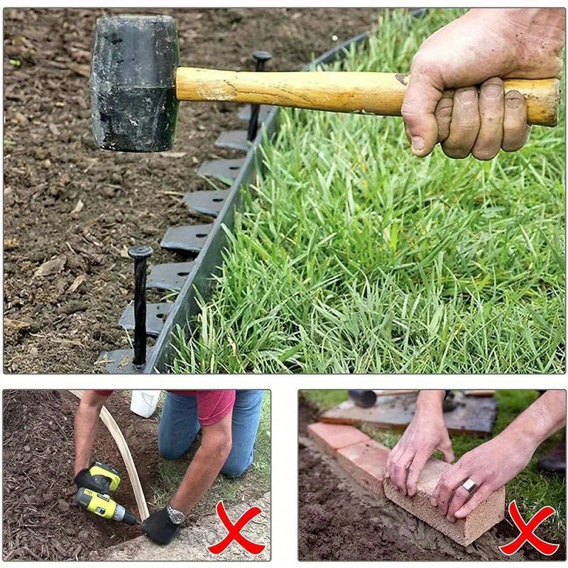Garden Border Barrier Lawn Grass Plastic Edging Border Temu Canada