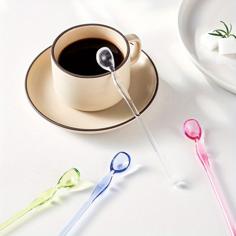 JANKOW 2 Set 8Pcs Cocktail Spoon, Short Handle Mixing Spoon