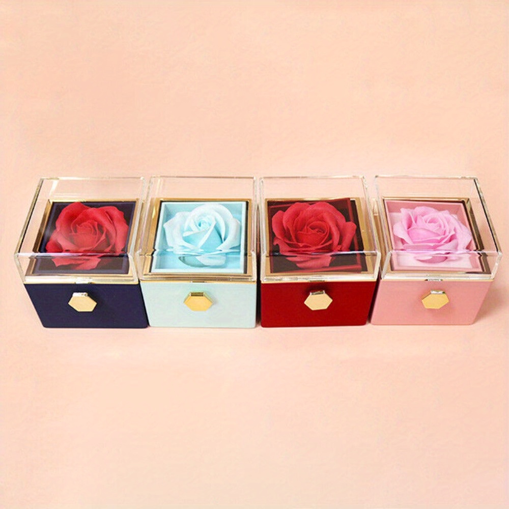 eternal preserved rose soap flower jewelry