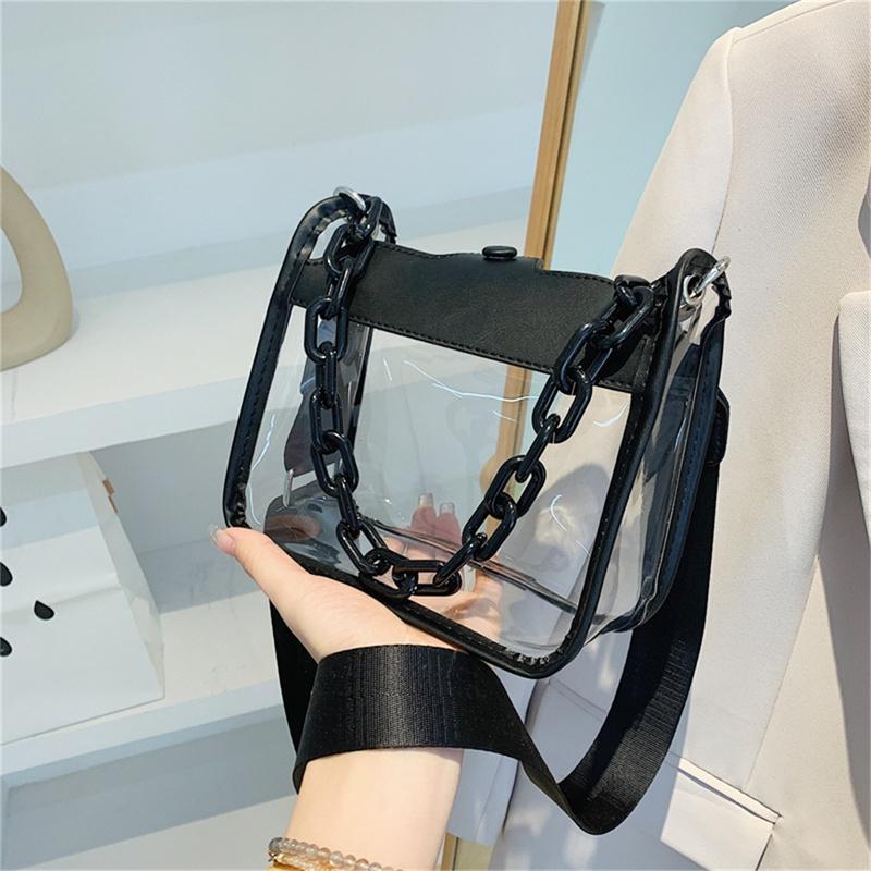 Mini Bolsos Transparentes Mujer Bolso Cruzado Cadena Moda - Temu