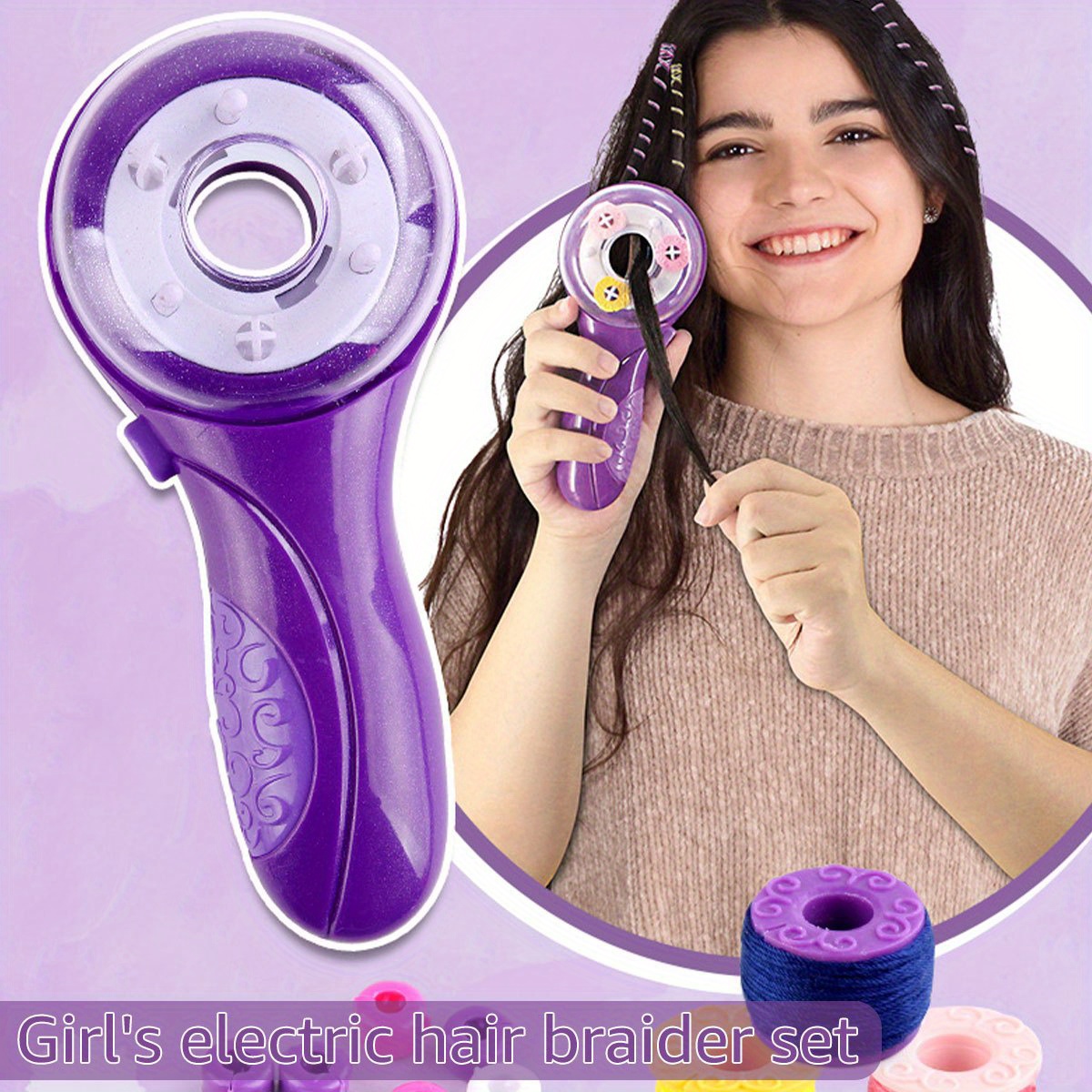 Probrixx Hair Braiding Machine Hair Wrap Kit Hair Twister Machine,hair  Styling Diy Convenient Twist Braid Hair Braiding Tool For Girl's Headdress  - Toys & Games - Temu