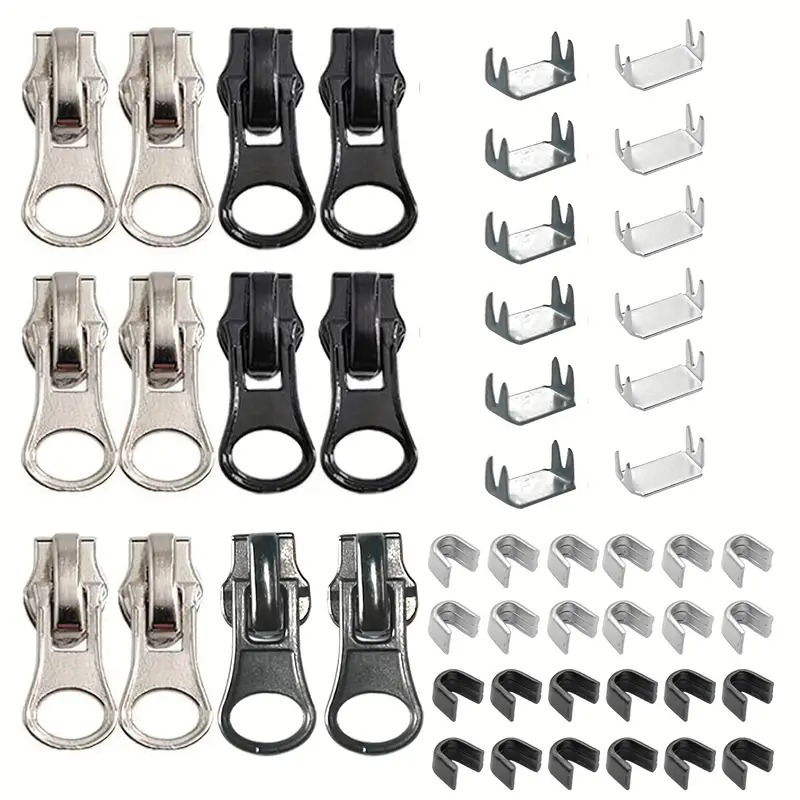 Zipper Repair Kit #5 Sliders Zipper Stops Replacement Zipper - Temu