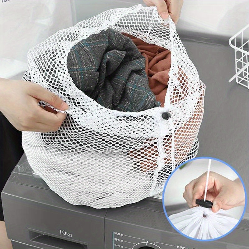 versatile mesh laundry bag with drawstring closure   breathable organizer for   underwear socks more   home dorms laundry bags details 2