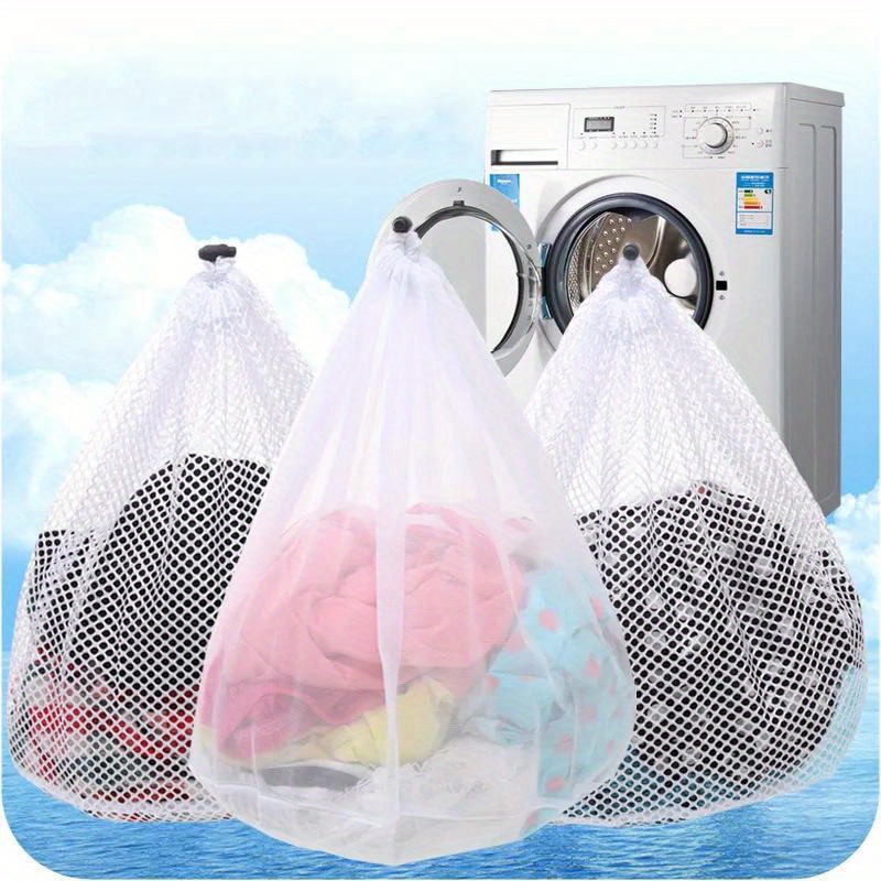 versatile mesh laundry bag with drawstring closure   breathable organizer for   underwear socks more   home dorms laundry bags details 9