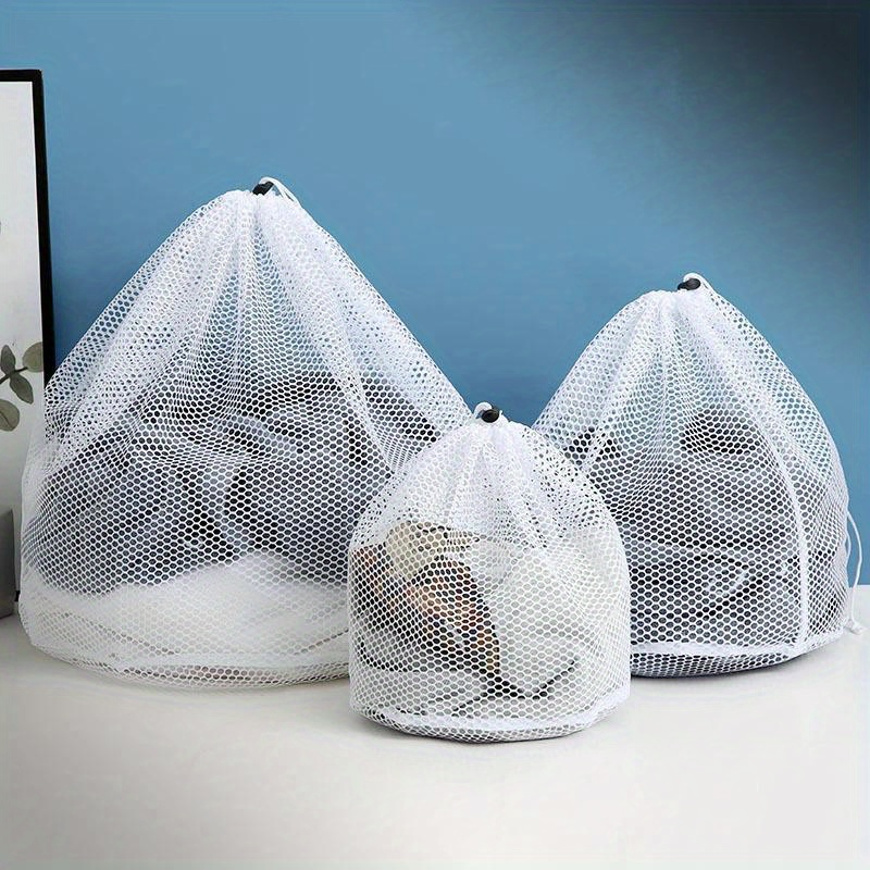 versatile mesh laundry bag with drawstring closure   breathable organizer for   underwear socks more   home dorms laundry bags details 10