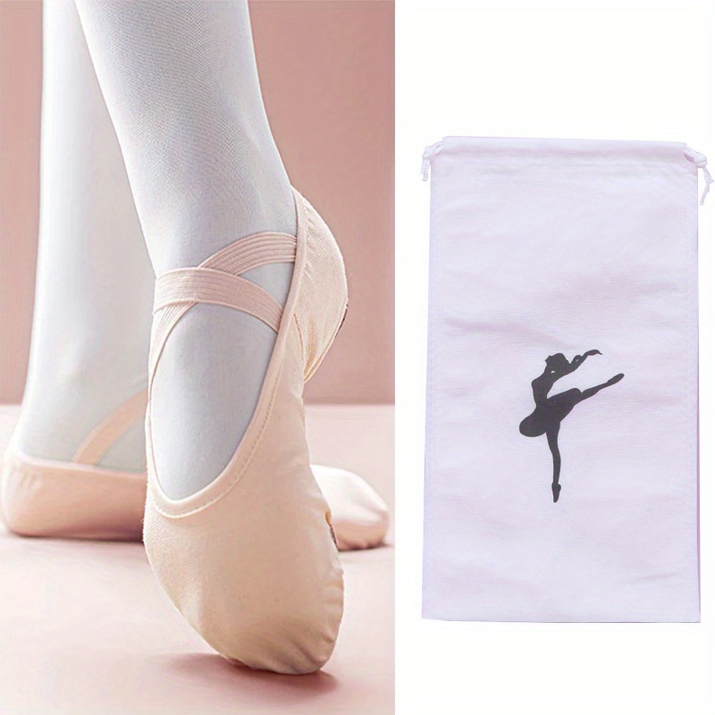 Shappy 4 bolsas de zapatos Pointe de malla de baile rosa, bolsas para  zapatos de ballet para almacenamiento de zapatos, bolsa de zapatos de baile  con