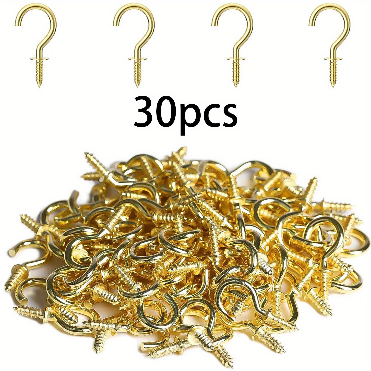 Small Screw Hooks Bronze Mini Screw In Jewelry Hooks Tiny - Temu